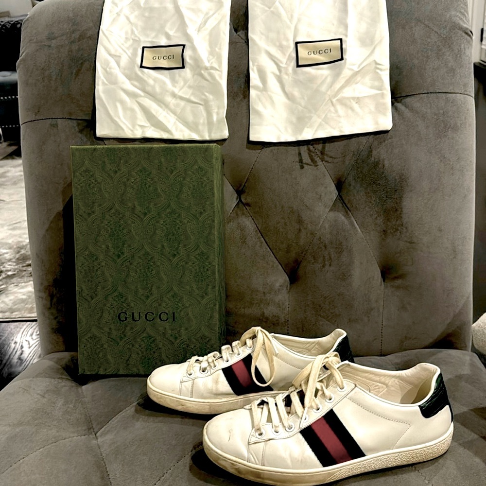 Women’s Gucci Ace Sneaker  Size 8 / 38